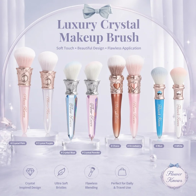 Luxury Skincare And Makeup Brands - Pinceau à blush de luxe Crystal