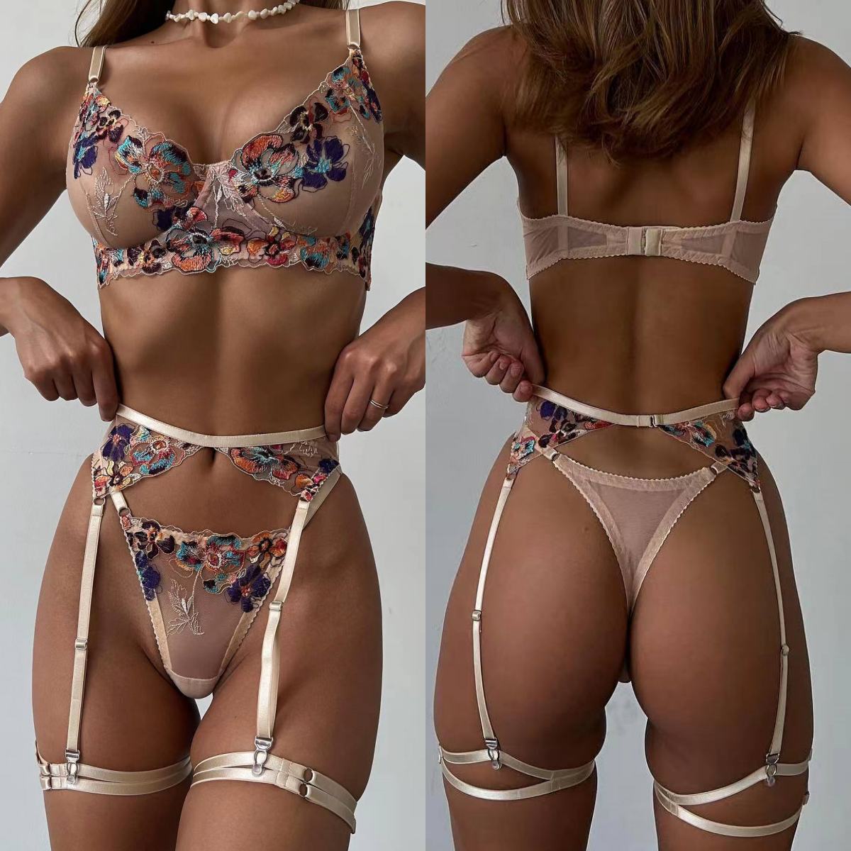 Luxury Skincare Gift Set For Women - Krasapt – Lingerie transparente brodée de
