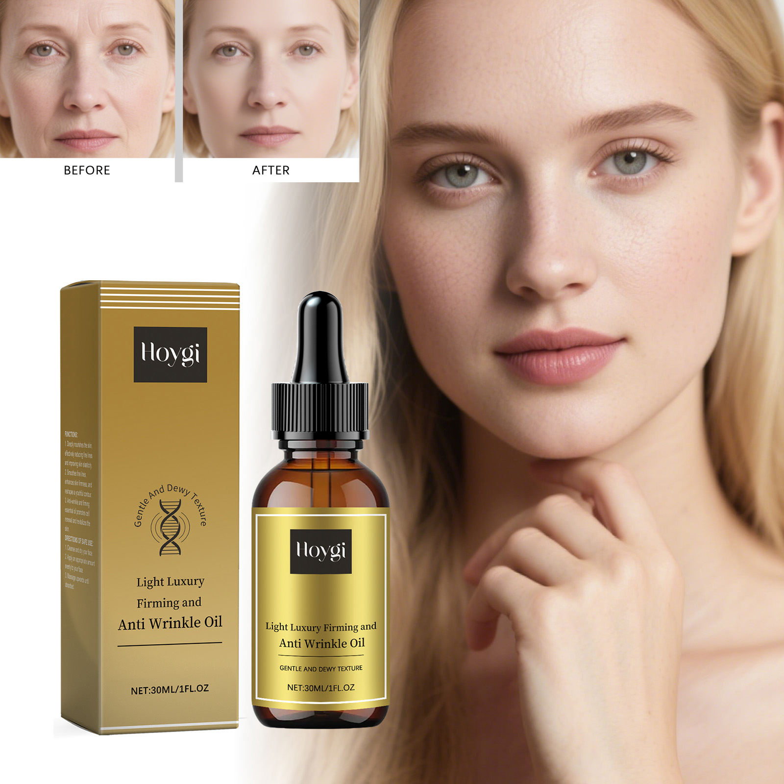 Luxury Skincare & Spa Photos - Huile de soin raffermissante pour le