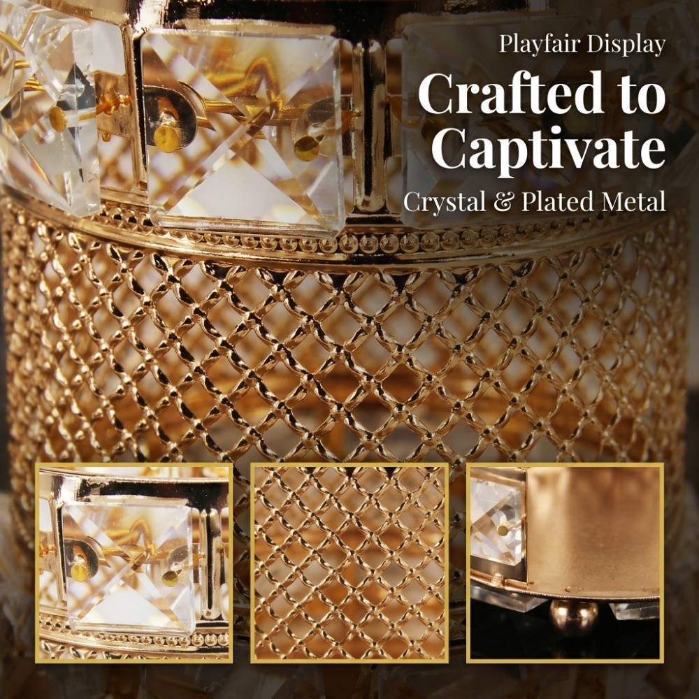 Boîte de rangement dorée pour  - Luxury Skincare And Makeup Brands avis et prix