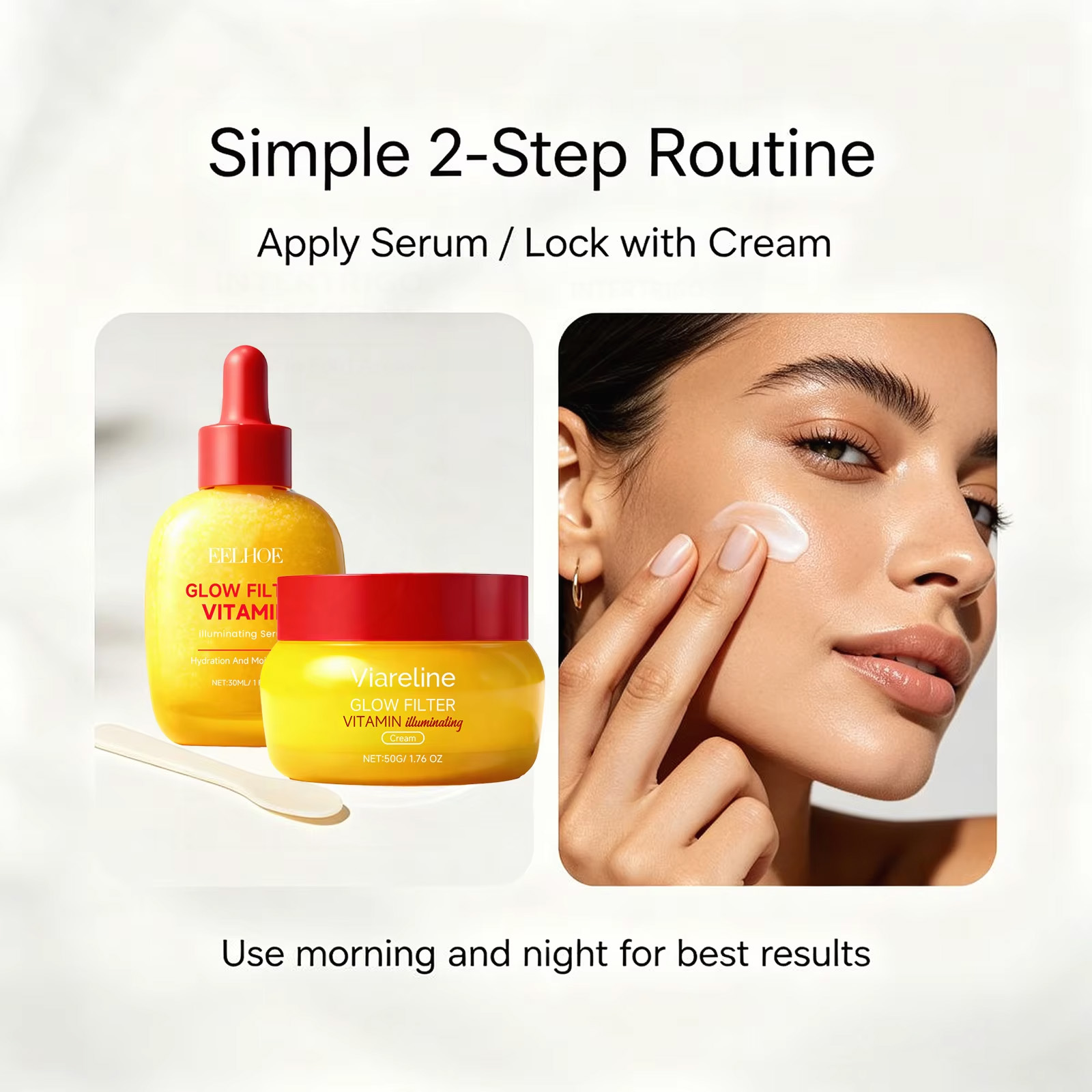Ensemble Sérum et Crème Éclair - Exosome Serum Ampoule avis et prix