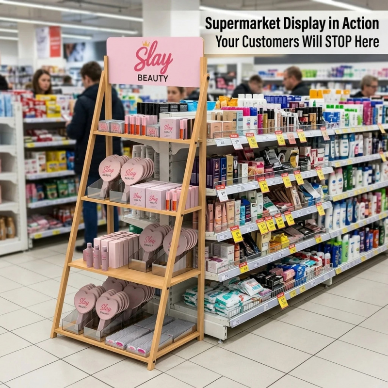 Support de présentation en boi - Luxury Skincare Retailers avis et prix