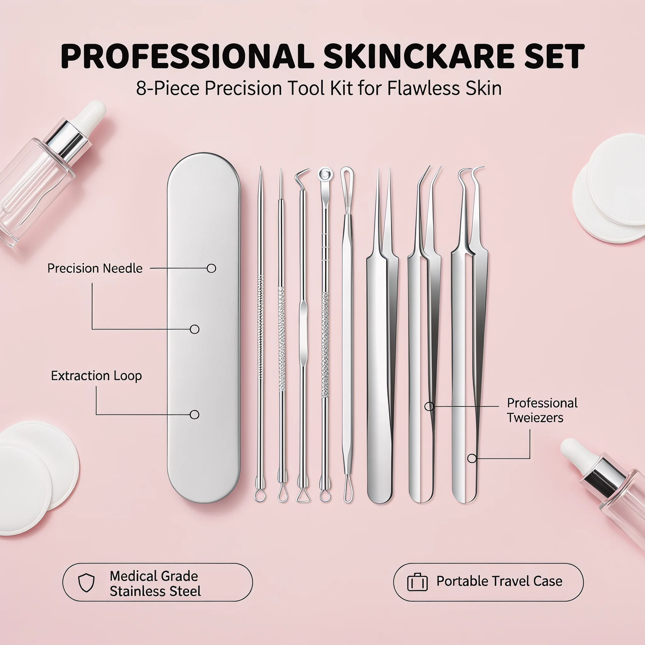 Kit professionnel de 8 pièces  - Luxury Skincare Acne avis et prix